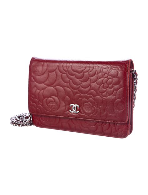 chanel camellia wallet|chanel wallet on chain measurements.